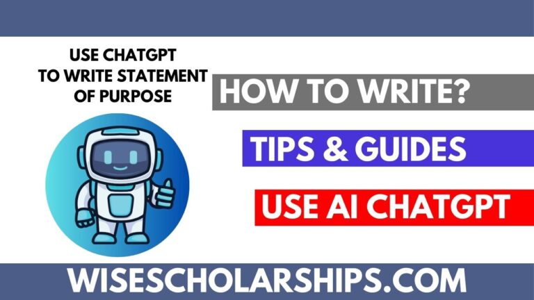 ️ How to Use ChatGPT to Write a Statement of Purpose?
